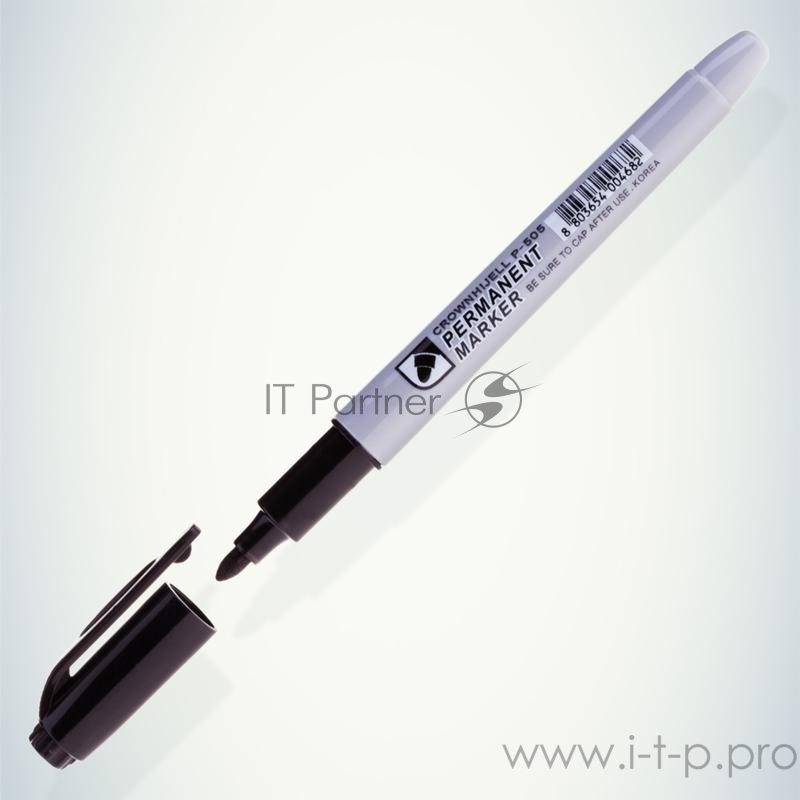 Маркер перманентный Multi Marker Slim пулевидный 2мм черн. Crown Б0048243