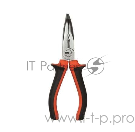 Тонкогубцы изогнутые 160мм 1000В оранж. серия SHTOK 08107