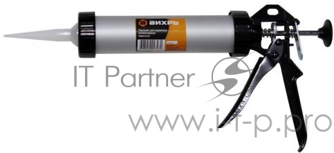 Пистолет для герметика алюм. закрытый Вихрь 73/3/6/2