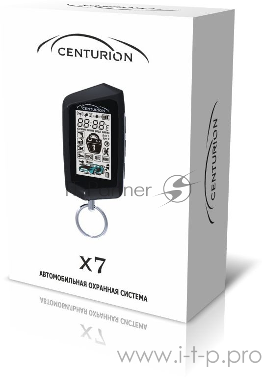 Автосигнализация Centurion X7 с обратной связью брелок с ЖК дисплеем