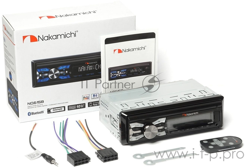 Автомагнитола Nakamichi NQ615B 1DIN 4x50Вт