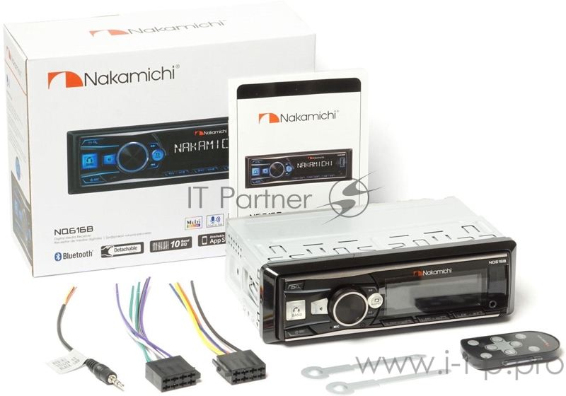 Автомагнитола Nakamichi NQ616B 1DIN 4x50Вт