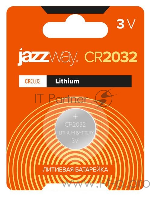 Элемент питания литиевый CR2032 BL-1 JAZZway 2852892