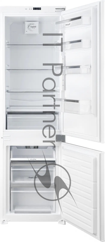 Холодильник Weissgauff WSBS 500 NFB Inverter черное стекло (двухкамерный)