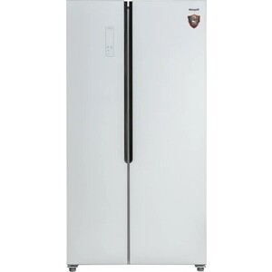 Холодильник Weissgauff WSBS 500 NFW Inverter белое стекло (двухкамерный)