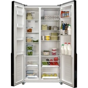 Холодильник Weissgauff WSBS 500 NFW Inverter белое стекло (двухкамерный)