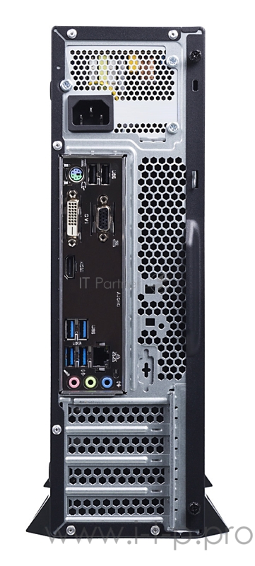 ПК IRU Office 120 SFF E1 6010 (1.35)/4Gb/SSD60Gb/R2/Windows 10 Professional 64/GbitEth/300W/черный