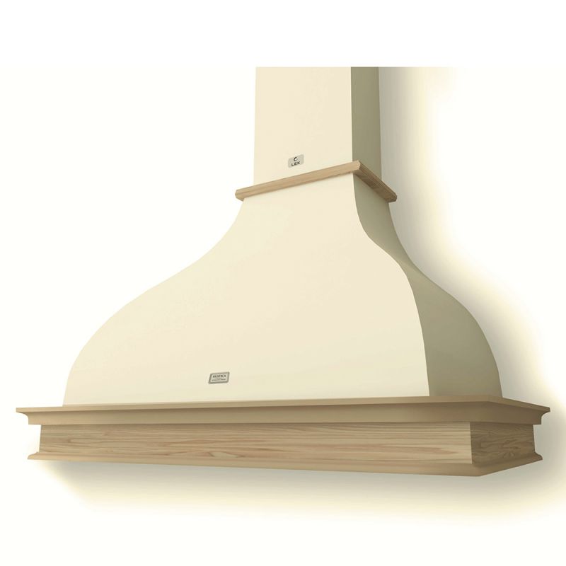 Вытяжка каминная Lex TORINO 900 cлоновая кость/бук неокрашенный управление: ползунковое (1 мотор)