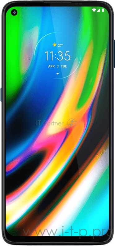 Смартфон Motorola XT2087-2 G9 Plus 128Gb 4Gb синий моноблок 3G 4G 2Sim 6.8 1080x2400 Android 10 64Mpix 802.11 a/b/g/n/ac NFC GPS GSM900/1800 GSM1900 MP3 A-GPS microSD max512Gb