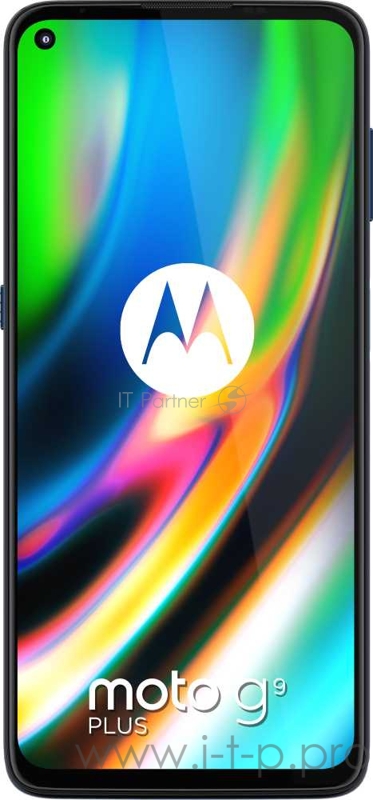 Смартфон Motorola XT2087-2 G9 Plus 128Gb 4Gb синий моноблок 3G 4G 2Sim 6.8 1080x2400 Android 10 64Mpix 802.11 a/b/g/n/ac NFC GPS GSM900/1800 GSM1900 MP3 A-GPS microSD max512Gb