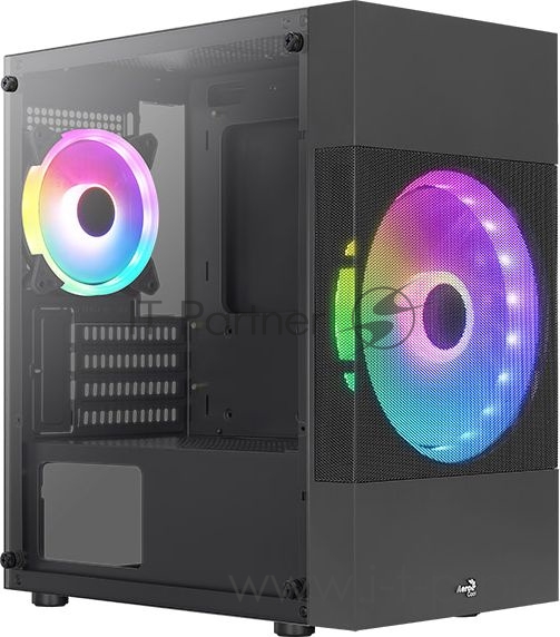 Корпус Aerocool Atomic Lite-G-BK-v2 черный без БП ATX 1x120mm 2xUSB2.0 1xUSB3.0 audio