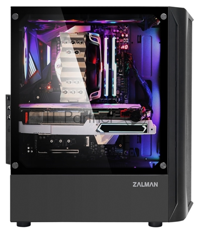 Корпус ZALMAN N4 (2xUSB + USB 3.0, 2xAudio, (3x120мм + 3x140мм) FAN, прозрачная стенка-закаленное стекло, ATX, без БП)