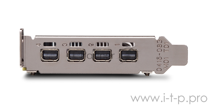 Видеокарта PNY Nvidia Quadro P1000 4GB GDDR5, 128-bit, PCIEx16 3.0, mini DP 1.4 x4, Active cooling, TDP 47W, LP, Bulk