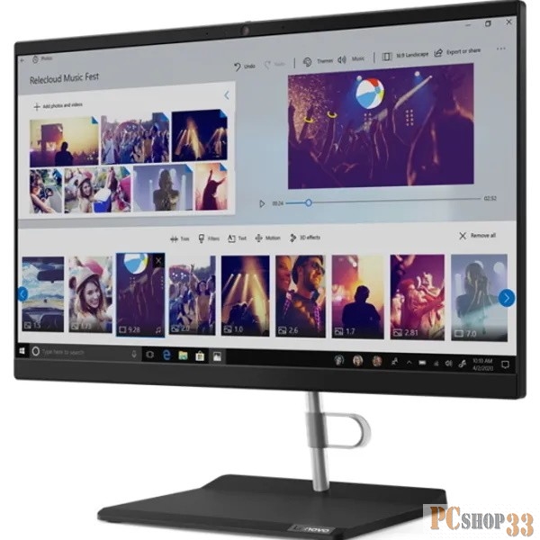 Моноблок Lenovo V50a-22IMB All-In-One 21.5 i5-10400T, 8GB, 512GB SSD M.2, Intel UHD 630, WiFi, BT, DVD-RW, HD Cam, VESA, USB KB&Mouse, NoOS, 1Y OS