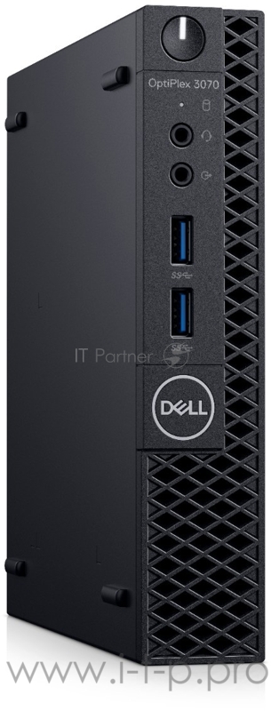 Персональный компьютер Dell OptiPlex 3080 Dell Optiplex 3080 MFF/Core i3-10100T/8GB/512GB SSD/UHD 630/keyb+mice/no wireless/Linux/VGA/3Y Basic NBD