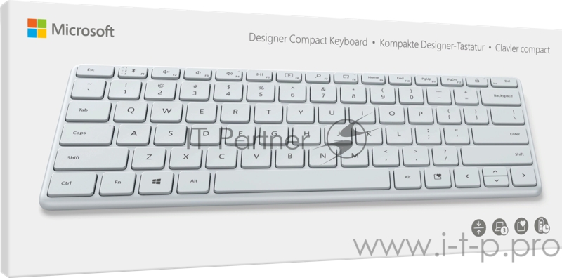 Клавиатура Microsof Compact Keyboard Bluetooth Glacier
