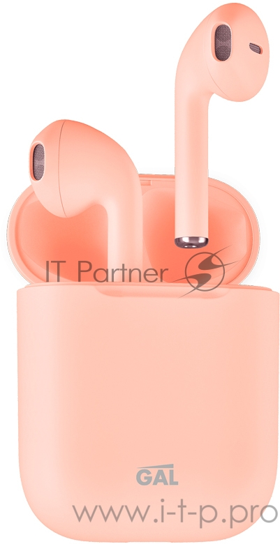 Наушники Наушники беспроводные GAL TW-3500, цвет розовый матовый