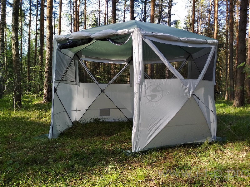 Тент CAMPACK-TENT A-2006W , 6 граней, автомат, с ветро-влагозащитными полотнами