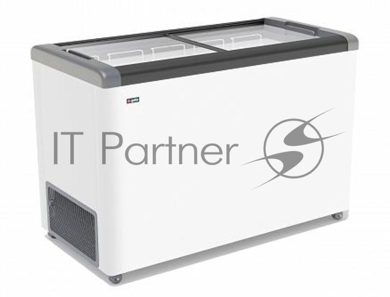 Морозильный ларь Frostor FG 400 С серый, FROSTOR GELLAR серия CLASSIC (морозильные лари с прямым стеклом), Прямые стеклянные шторки, Общий объем 400 л. Полезный объем 380 л. Класс энергоэффективности А, Потребление 391 кВтч/год, Хладогент R134a, Тем