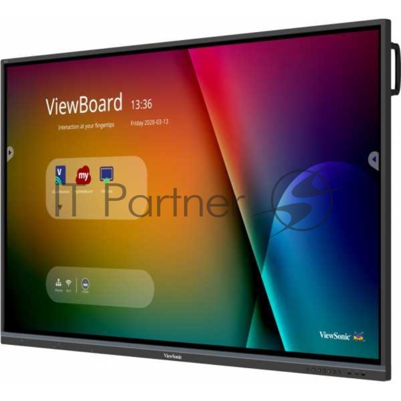 Монитор жидкокристаллический ViewSonic Интерактивный дисплей LCD 75 16:9 3840x2160 UHD, 1,07B, 5000:1, TOUCH, 5Y