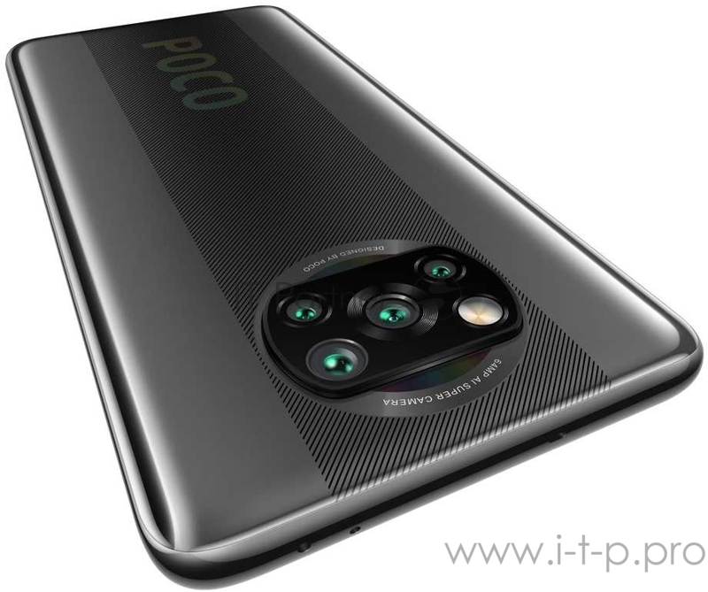 Смартфон Xiaomi Poco X3 128Gb 6Gb серый моноблок 3G 4G 2Sim 6.67 1080x2400 Android 10 64Mpix 802.11 a/b/g/n/ac NFC GPS GSM900/1800 GSM1900 MP3 A-GPS microSD