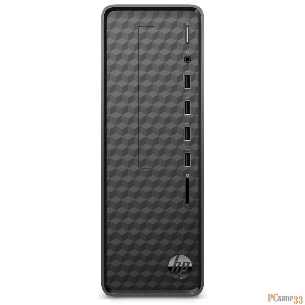 ПК HP Slimline S01-pF1023ur PG G6405 (4.1)/4Gb/SSD128Gb/UHDG 610/CR/Windows 10/GbitEth/WiFi/BT/180W/черный