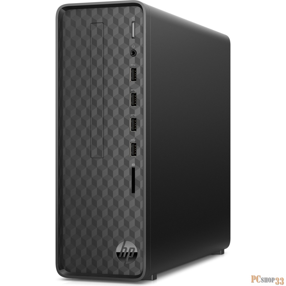 ПК HP Slimline S01-pF1023ur PG G6405 (4.1)/4Gb/SSD128Gb/UHDG 610/CR/Windows 10/GbitEth/WiFi/BT/180W/черный