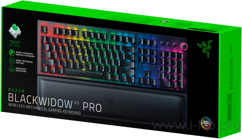 Игровая клавиатура Razer Blackwidow V3 Pro (Green Switch) Razer BlackWidow V3 Pro (Green Switch) - Russian Layout