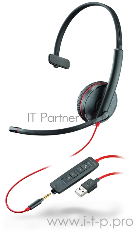 Гарнитура проводная BLACKWIRE,C3215 USB-A