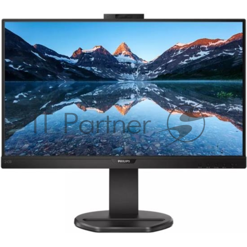 МОНИТОР 23.8 PHILIPS 243B9H/00 Black с поворотом экрана (IPS, 1920x1080, 75Hz, 4 ms, 178°/178°, 250 cd/m, 50M:1, +HDMI)