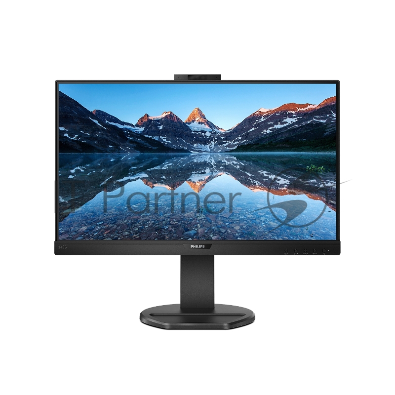 МОНИТОР 23.8 PHILIPS 243B9H/00 Black с поворотом экрана (IPS, 1920x1080, 75Hz, 4 ms, 178°/178°, 250 cd/m, 50M:1, +HDMI)