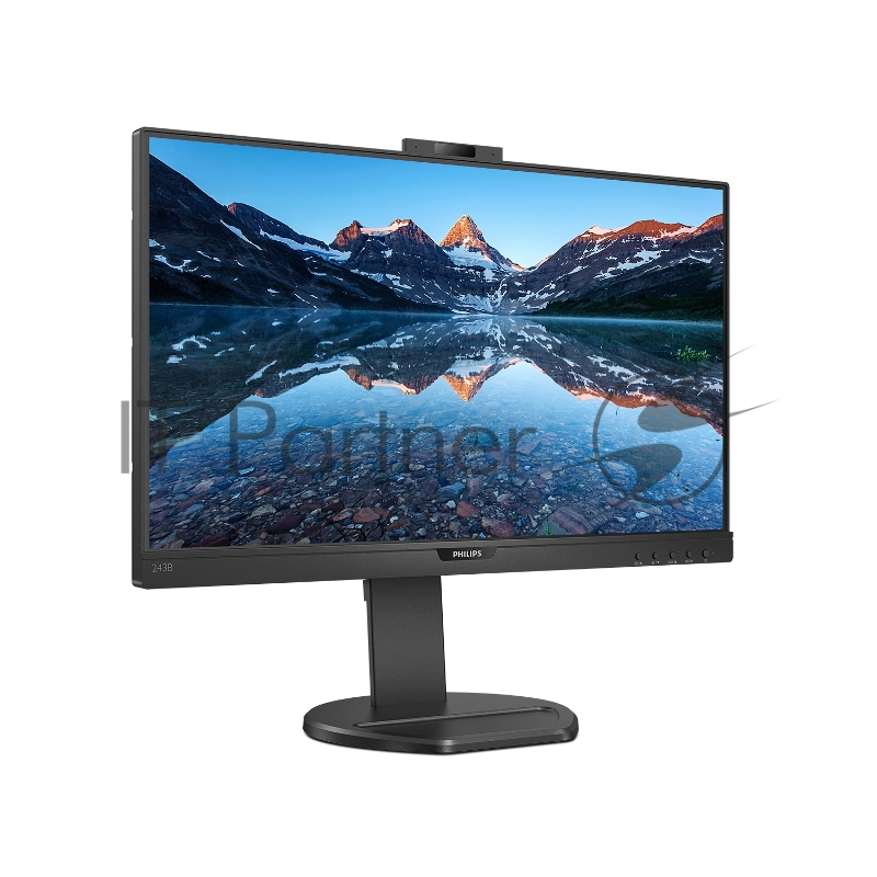 МОНИТОР 23.8 PHILIPS 243B9H/00 Black с поворотом экрана (IPS, 1920x1080, 75Hz, 4 ms, 178°/178°, 250 cd/m, 50M:1, +HDMI)