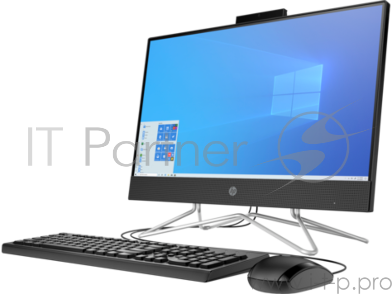 Моноблок HP 22-df0017ur NT 21.5 FHD(1920x1080) Pentium J5040, 4GB DDR4 2400 (1x4GB), SSD 256Gb, Intel Internal Graphics, noDVD, kbd&mouse wired, HD Webcam, JetBlack, Win10, 1Y Wty