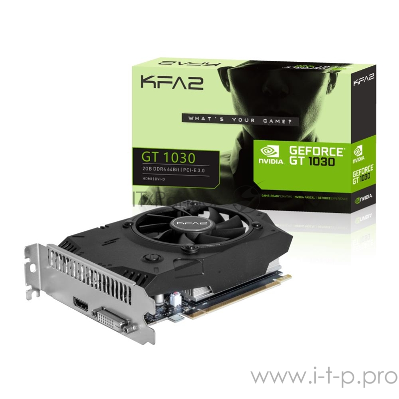 Видеокарта PCIE16 GT1030 2GB GDDR4 GT 1030 2GB KFA2