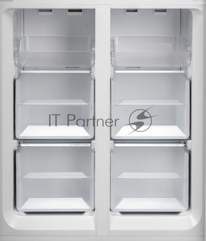 Холодильник Weissgauff WCD 337 NFB черное стекло (двухкамерный)