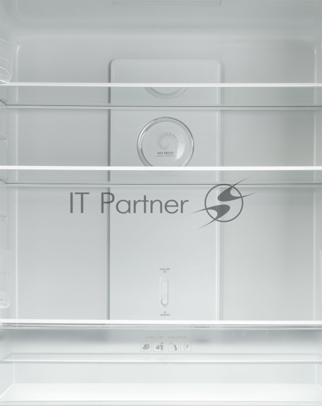 Холодильник Weissgauff WCD 337 NFB черное стекло (двухкамерный)