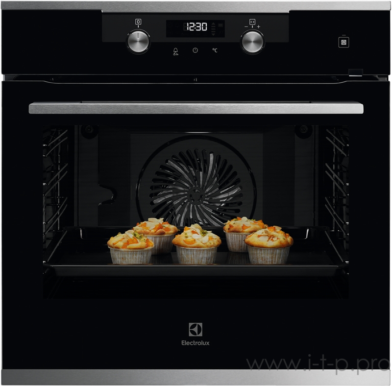 Встраиваемые электрические духовки ELECTROLUX Встраиваемые электрические духовки ELECTROLUX/ Духовой шкаф с паром SteamBake, основной цвет - нержавеющая сталь, утапливаемые переключатели, электронное регулирование времени и температуры, будильник, т