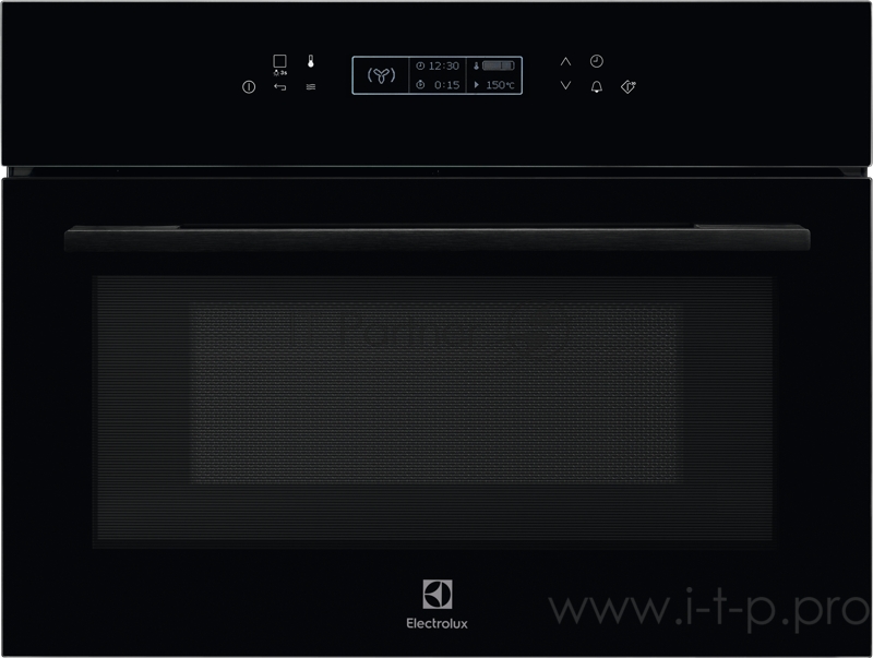 Встраиваемые электрические духовки ELECTROLUX Встраиваемые электрические духовки ELECTROLUX/ Духовой шкаф CombiQuick с функцией микроволн, основной цвет - чёрный, сенсорное управление, электронное регулирование времени и температуры, будильник, тайм