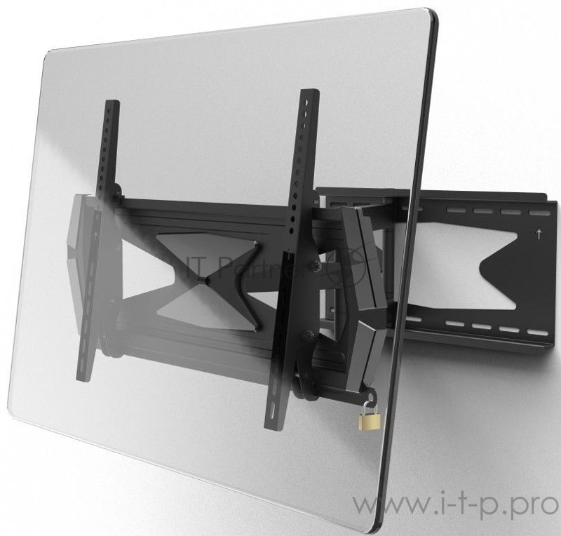 Кронштейн для телевизора Hama Fullmotion Professional черный 37-80 макс.40кг настенный поворот и наклон