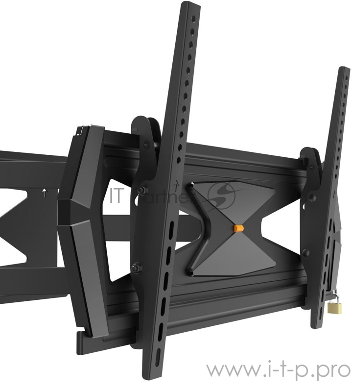 Кронштейн для телевизора Hama Fullmotion Professional черный 37-80 макс.40кг настенный поворот и наклон