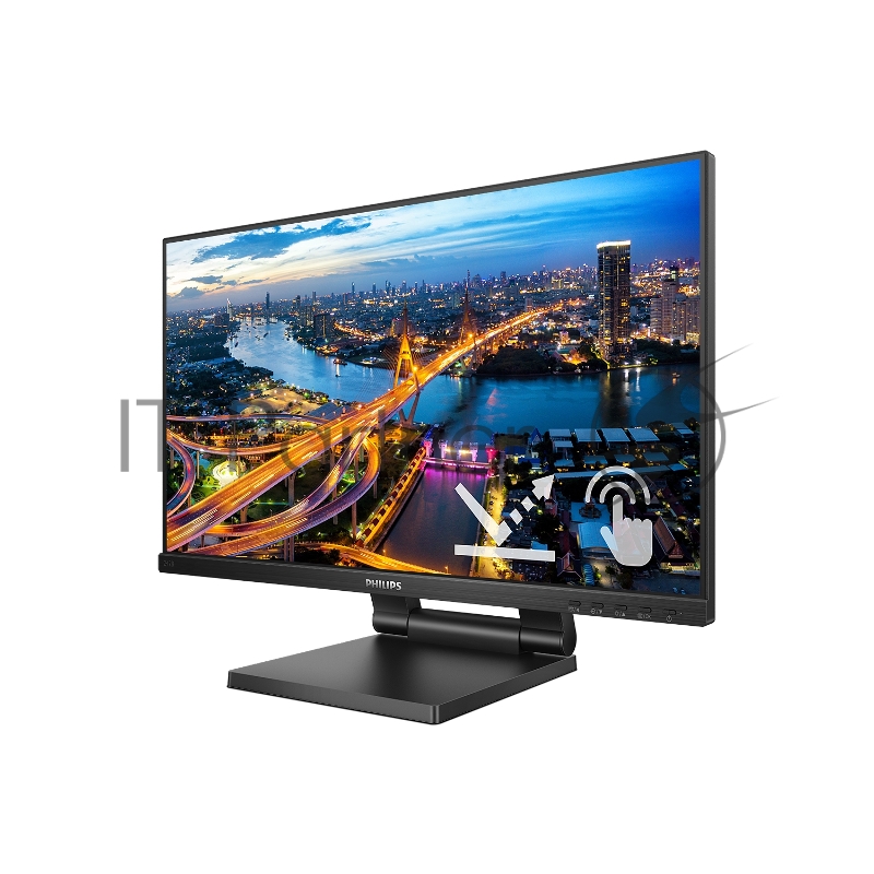 МОНИТОР 23.8 PHILIPS 242B1TC/00 Black (IPS, Multi-Touch, 1920x1080, 75Hz, 4 ms, 178°/178°, 250 cd/m, 50M:1, +HDMI 1.4,