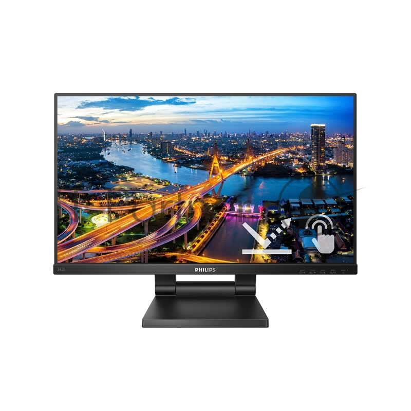 МОНИТОР 23.8 PHILIPS 242B1TC/00 Black (IPS, Multi-Touch, 1920x1080, 75Hz, 4 ms, 178°/178°, 250 cd/m, 50M:1, +HDMI 1.4,