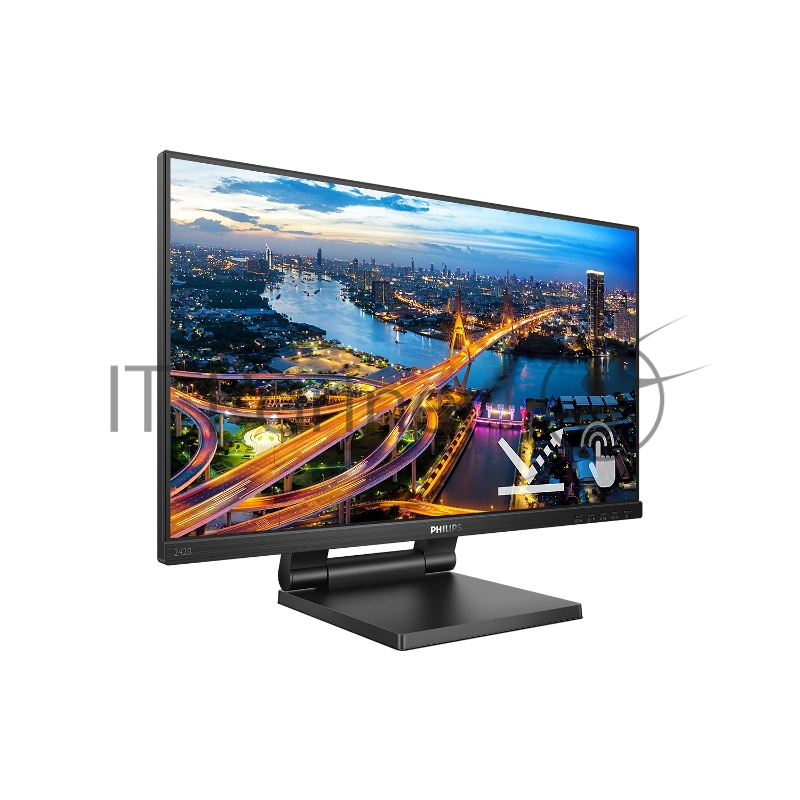 МОНИТОР 23.8 PHILIPS 242B1TC/00 Black (IPS, Multi-Touch, 1920x1080, 75Hz, 4 ms, 178°/178°, 250 cd/m, 50M:1, +HDMI 1.4,
