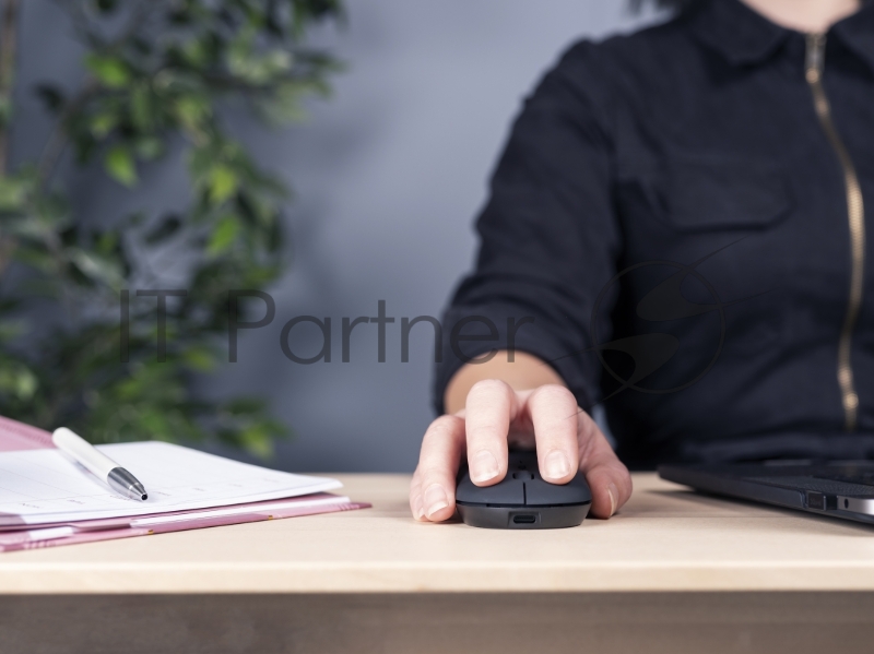 Мышь беспроводная Trust 24059 сверхтонкая аккумуляторная PUCK черная