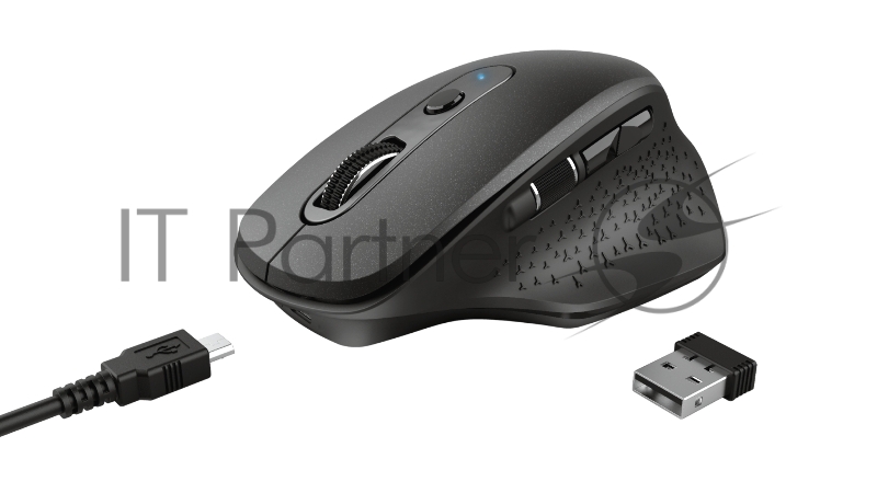 Мышь беспроводная Trust 23812 аккумуляторная OZAA черная