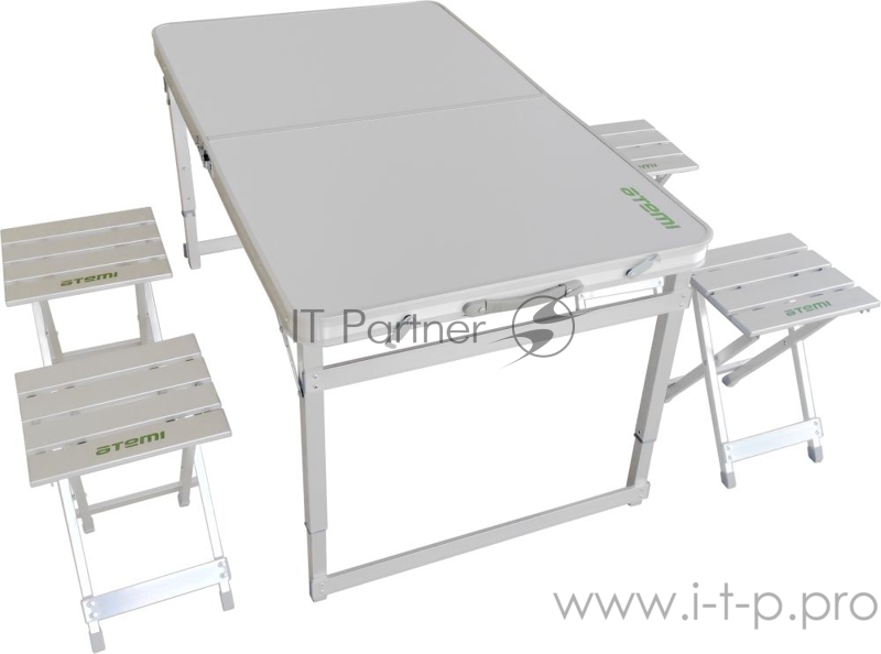 Набор туристический стол и 4 стула, ATS-450 (Alu)