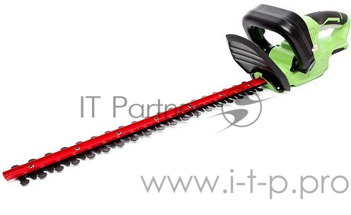 Кусторез аккумуляторный RedVerg RD-HT18V (без акк, без з/у) Li-ion, 18В 1400 об/мин длина пильного полотна 510мм макс. диаметр реза 11мм ножи - сталь 65Mn вес - 2,7кг