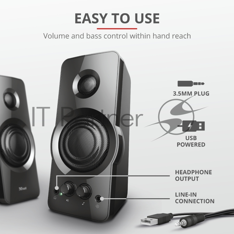 Компьютерные колонки Trust 23695 проводные настольные Orion 2.0