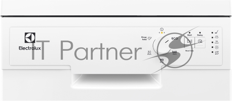 Посудомоечные машины ELECTROLUX Посудомоечные машины ELECTROLUX/ Отдельно стоящая узкая посудомоечная машина , белого цвета, электронное управление со световыми индикаторами, 9 комплектов, 5 программ: Стандартная 160мин, Стандартная 90мин, Эко 50°, Б