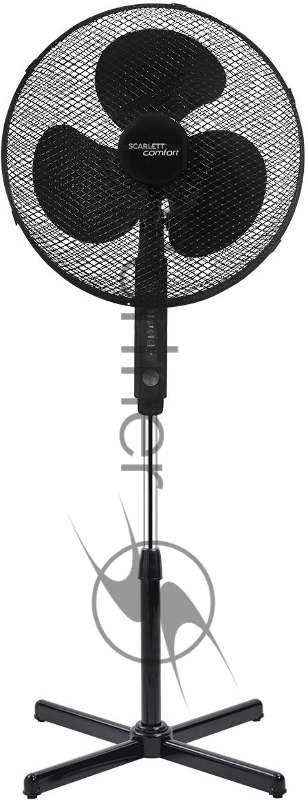 Вентилятор напольный Scarlett SC-SF111RC09 (черный)